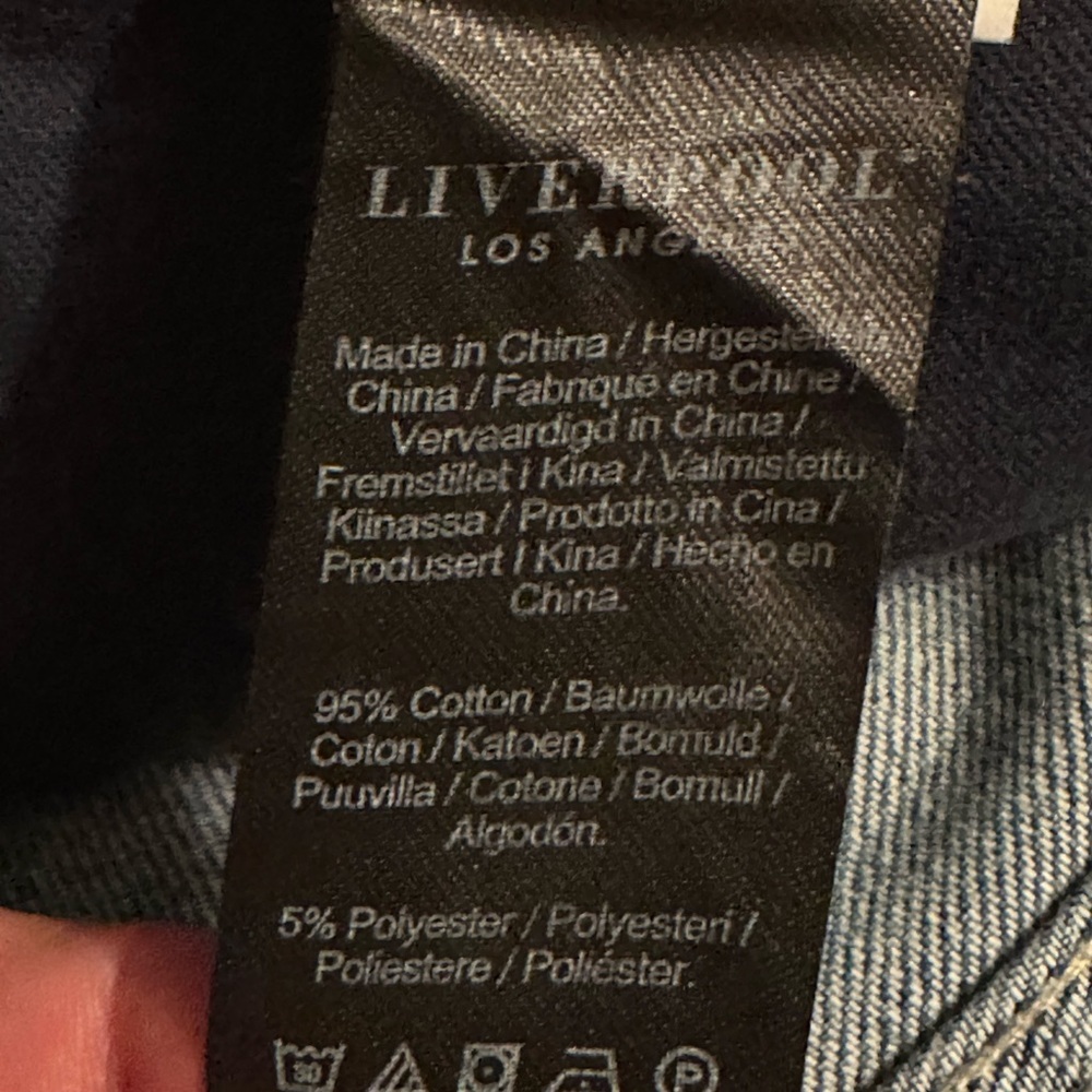 NWT Liverpool Los Angeles Women's Norma Jean Mid-Rise Relaxed Roller - Picture 10 of 15